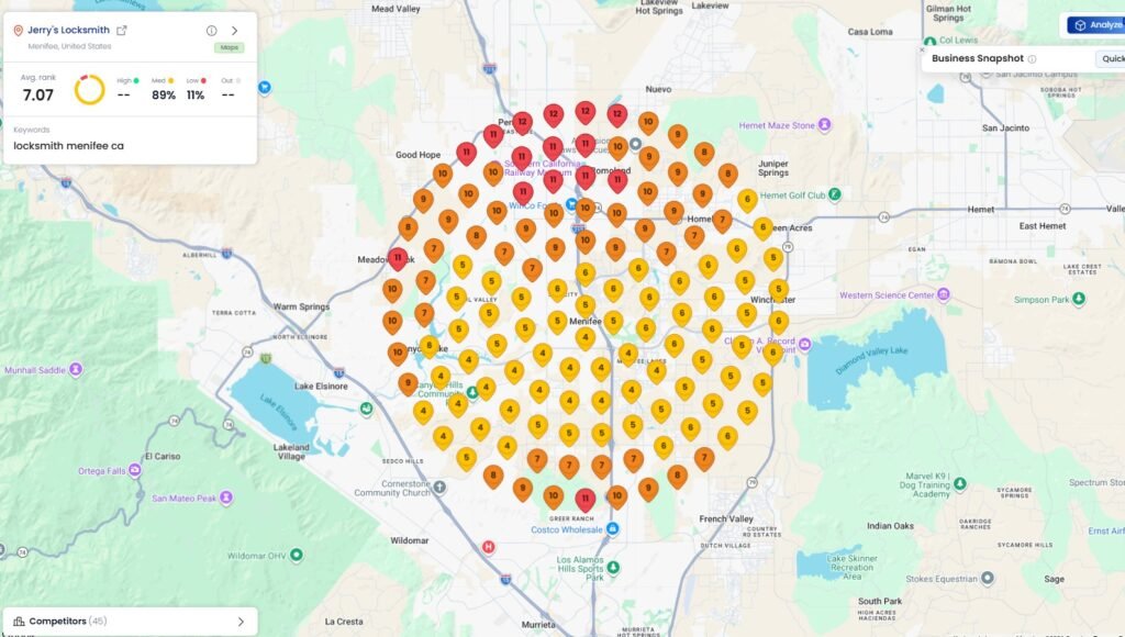 Jerry’s Locksmith – Local SEO & Google Maps Growth